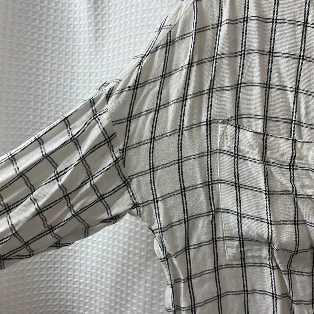 L&G Plaid Tie Front Shirt - Picture 6 of 10
